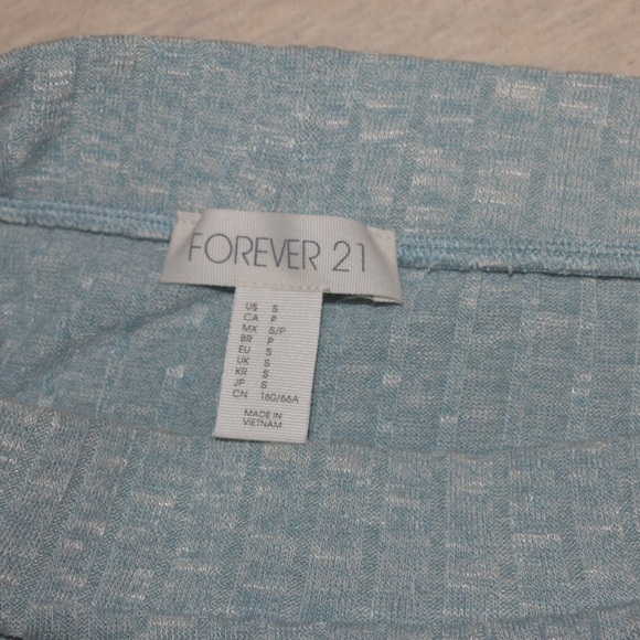 Forever21 Baby Blue Slit Maxi Skirt - Picture 4 of 5